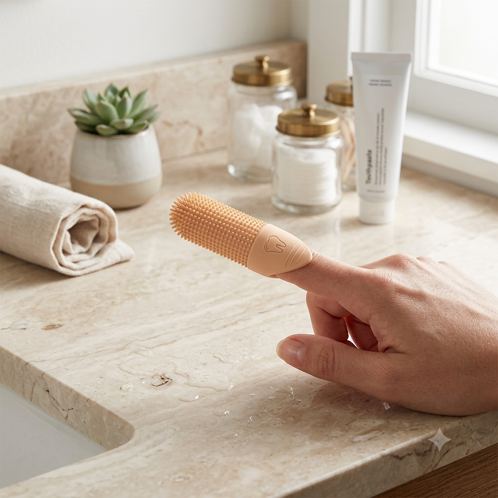 360° Silicone Finger Toothbrush for Dogs & Cats