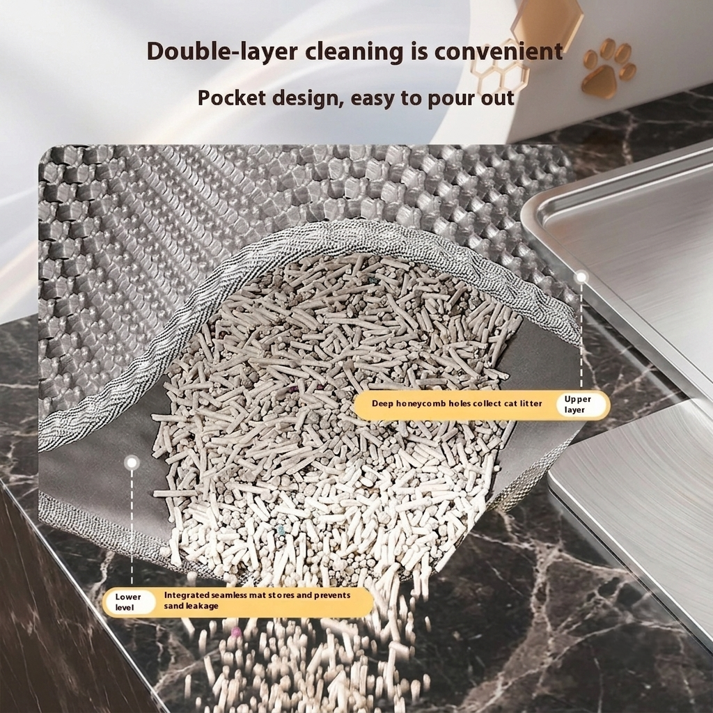 Premium Double-Layer Cat Litter Mat
