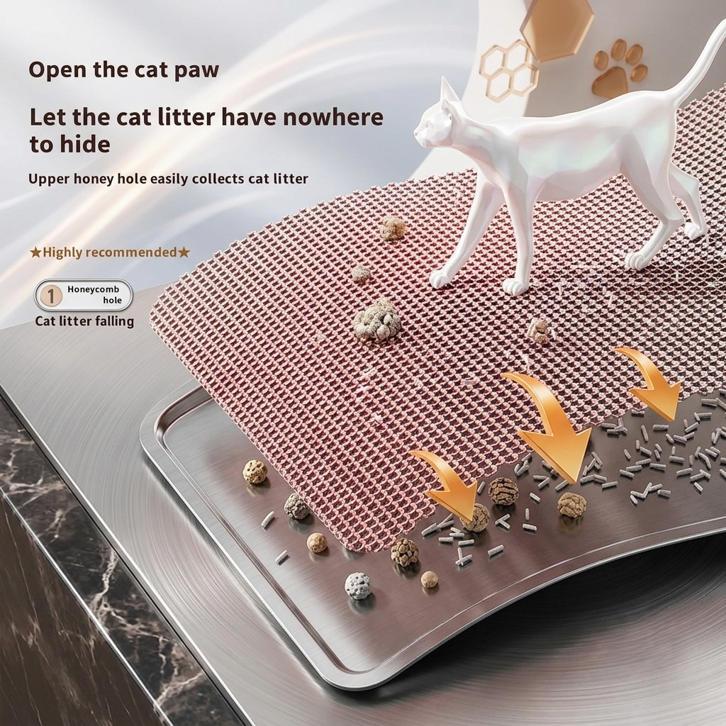 Premium Double-Layer Cat Litter Mat