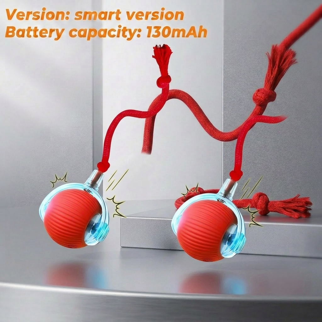 interactive Automatic Rolling Dog Ball – Rechargeable Smart Toy for Active Dogs