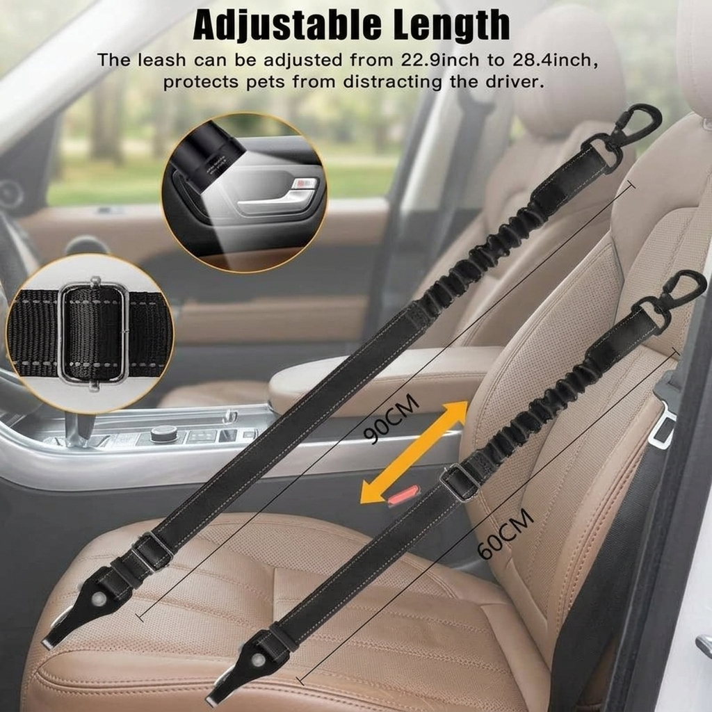 Adjustable Pet Car Safety Seat Belt