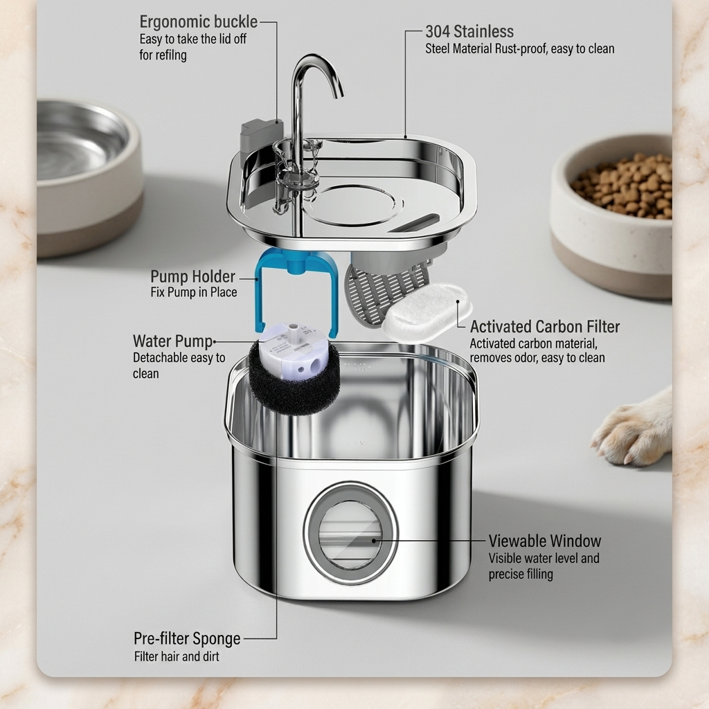 2.2L Automatic Pet Water Fountain