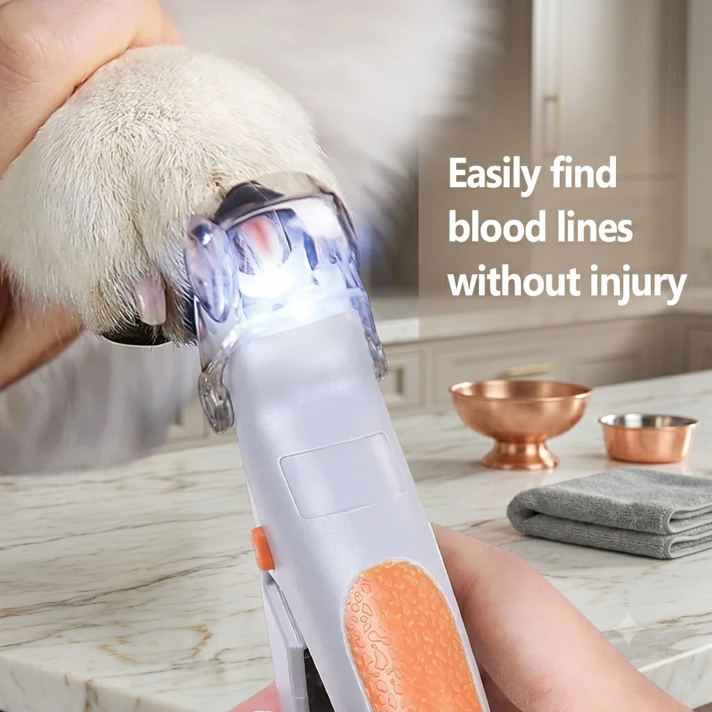 SafeTrim™ LED Pet Nail Clipper