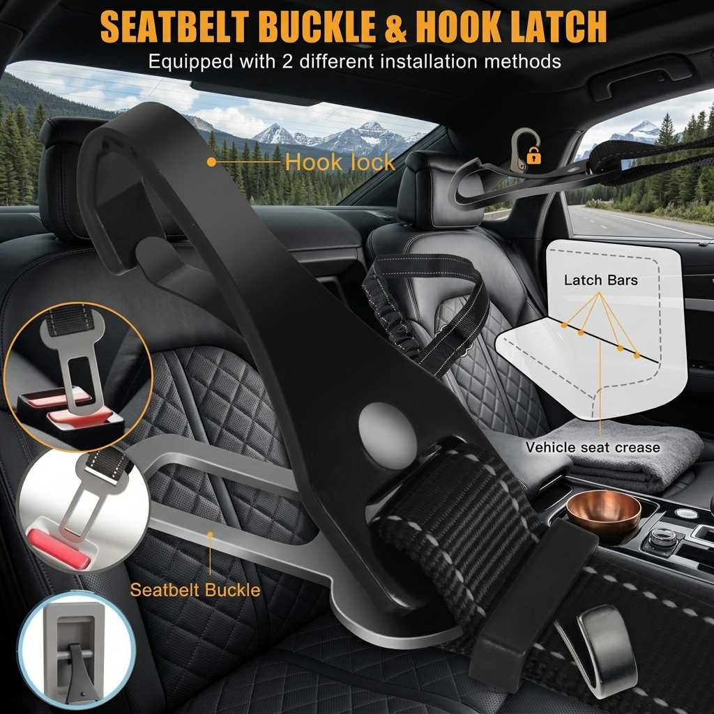 Adjustable Pet Car Safety Seat Belt