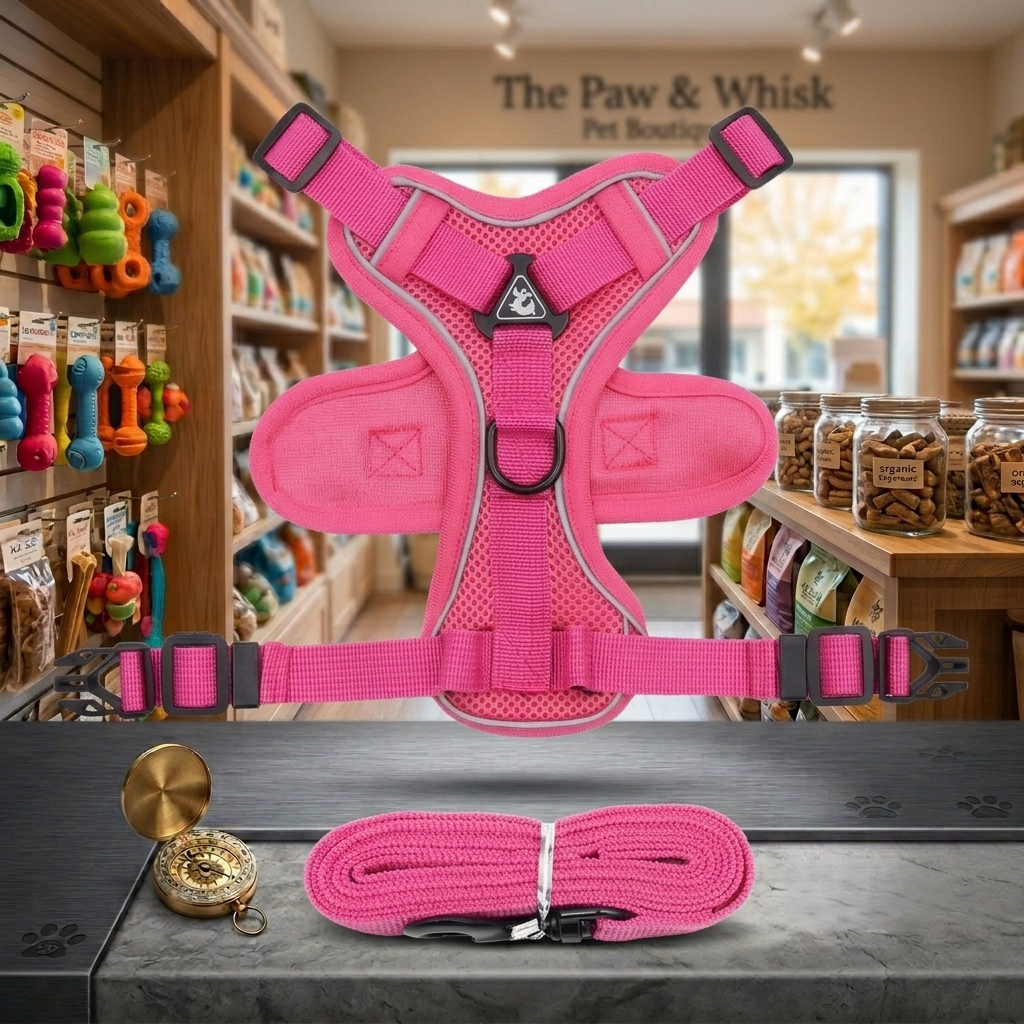 Adjustable Cat Harness and Leash Set – Reflective Escape-Proof Vest for Small to Large Cats