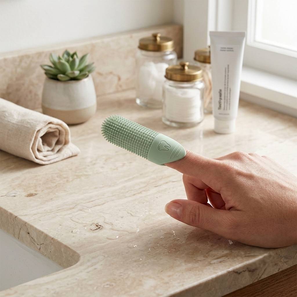 360° Silicone Finger Toothbrush for Dogs & Cats