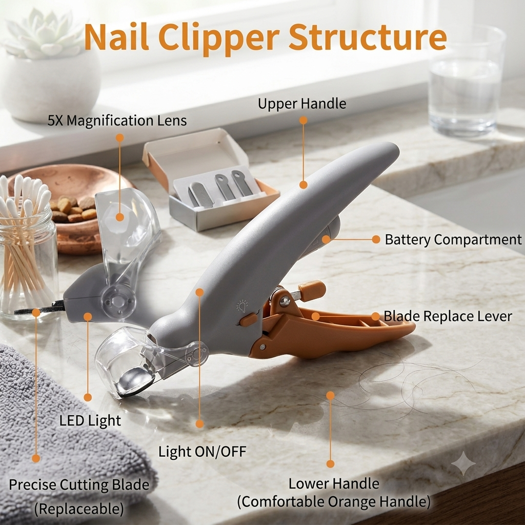 SafeTrim™ LED Pet Nail Clipper