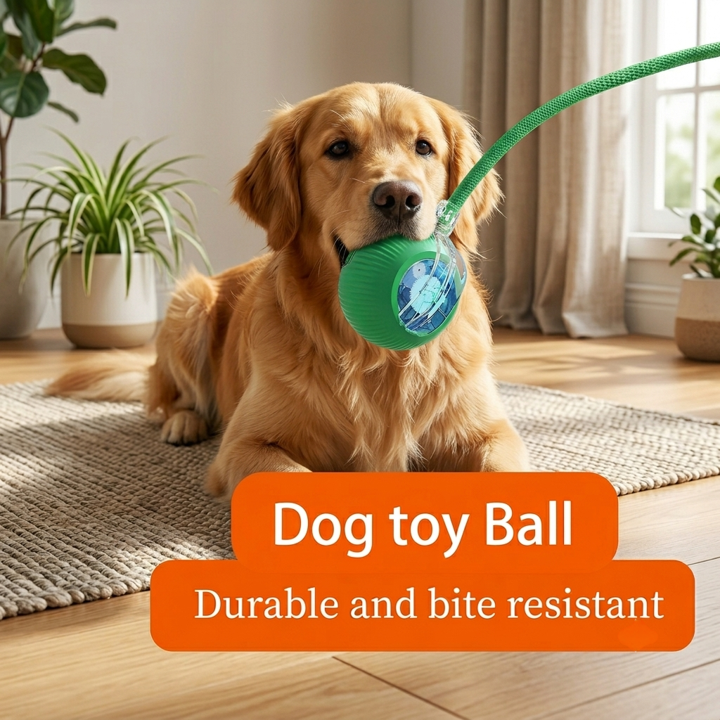 interactive Automatic Rolling Dog Ball – Rechargeable Smart Toy for Active Dogs