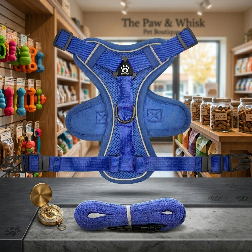 Adjustable Cat Harness and Leash Set – Reflective Escape-Proof Vest for Small to Large Cats