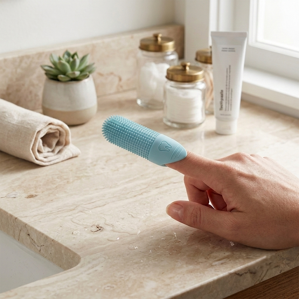 360° Silicone Finger Toothbrush for Dogs & Cats