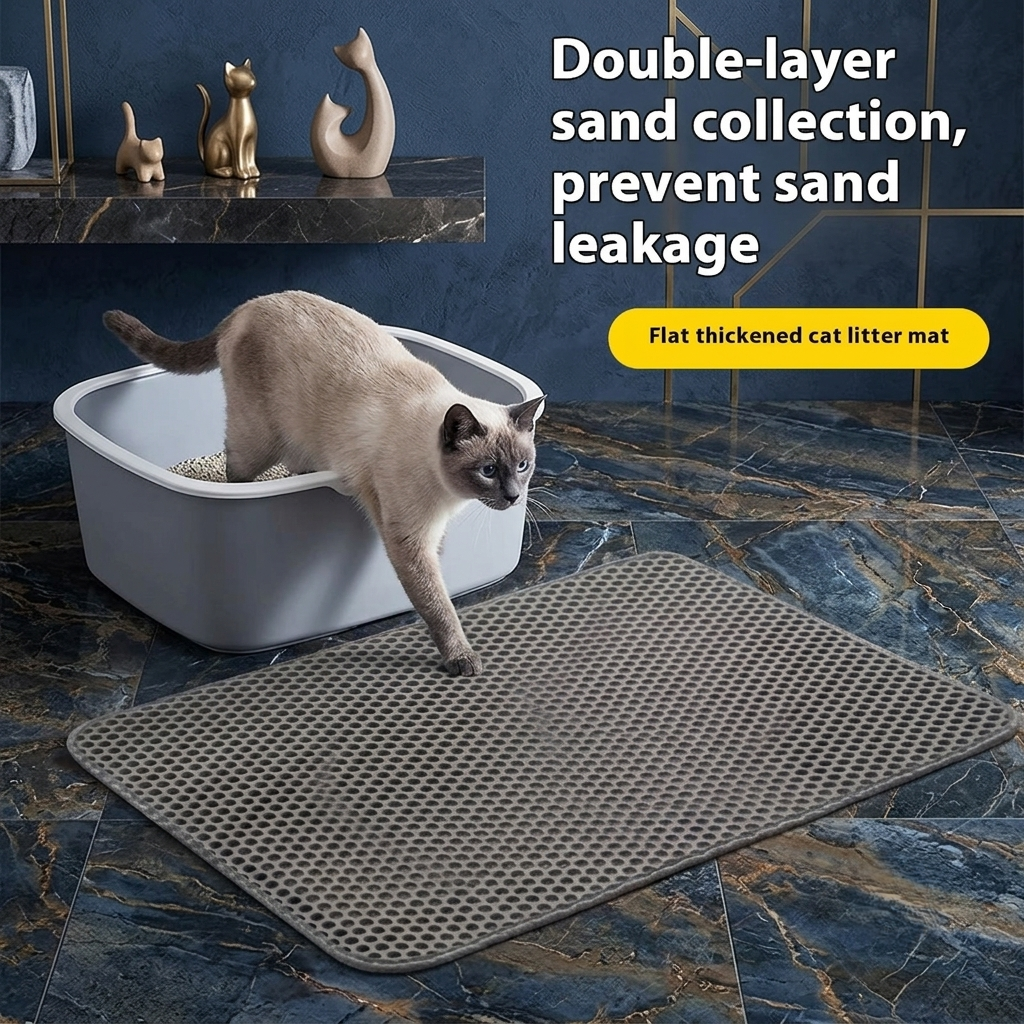 Premium Double-Layer Cat Litter Mat