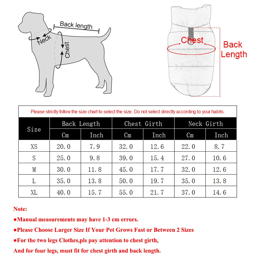Warm & Waterproof Dog Winter Coat